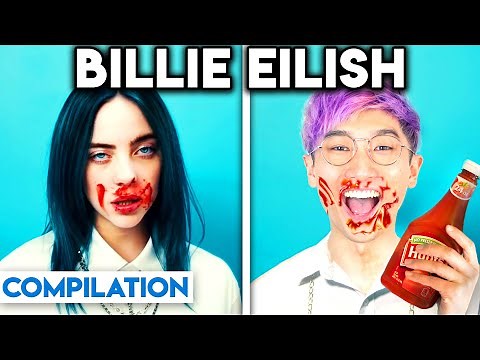 BILLIE EILISH WITH ZERO BUDGET! (BAD GUY, BURY A FRIEND, & MORE BEST OF COMPILATION BY LANKYBOX!)