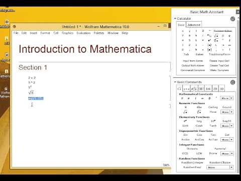 Mathematica for Physics 1-1 Introduction to Mathematica