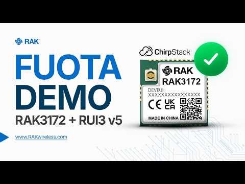FUOTA on RAK3172 (RUI3 v5) with ChirpStackOS – Full Step-by-Step Demo