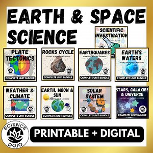 Earth and Space Science Unit Bundle - Full Year Printable & Digital Curriculum