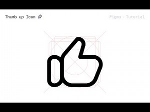 Icon Design Tutorial | Pixel-Perfect icon in Figma | Thumbs Up Icon