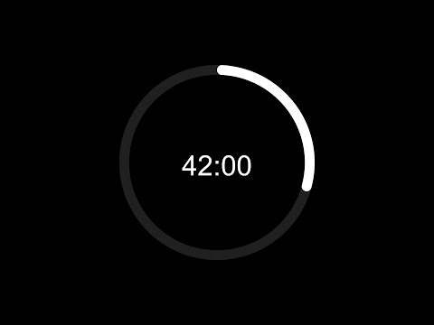 Clean 42 Min Timer For Focus