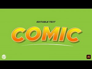 Create Comic Book Text Effect in Adobe Illustrator