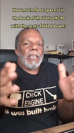 how much floor space is in the back of the Volvo XC90 with all of the seats folded down? #volvoxc90