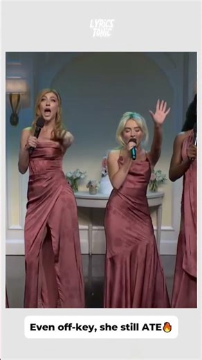 Sabrina Carpenter NAILING Wicked defying gravity at SNL.