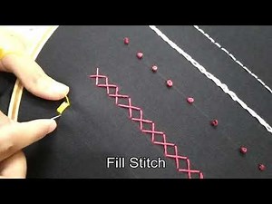 Fill Stitch Beginner Hand Embroidery | Cutesy