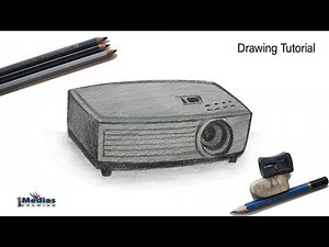 How to draw Projector Step by step.