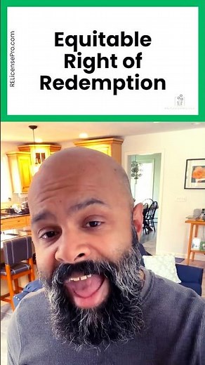 Real Estate Vocabulary: Equitable Right of Redemption 🏡