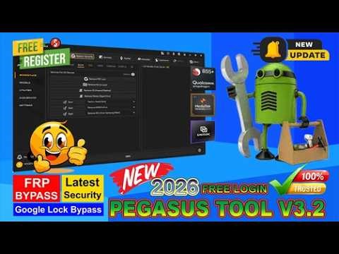 New Pegasus Tools V3.2 - 2026 FreeLogin | Breakthrough New Tool For Your Android Repair
