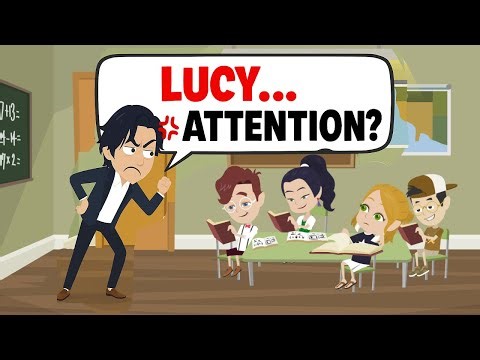 Lucy, pay attention! | English Conversation Lesson | Simple English Story | Lucy English