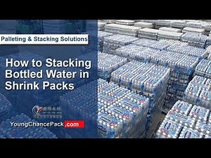 Palletizer Stacker | How to Stacking Bottled Water in Shrink Packs