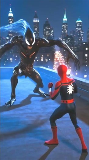 Spider-Man vs Alien in New York City 🌃#spiderman #alien #versus #whowins #marvel #battle #shorts