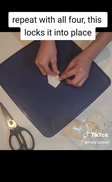 How to make an inflatable paper cube #howto #fyp #foryou #howtotiktok #origami #origamitutorial #paper