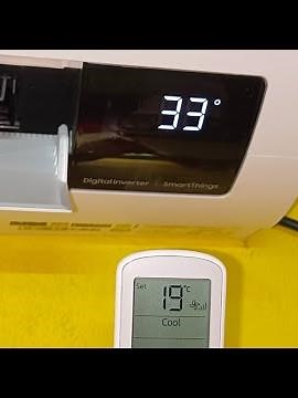 How to fix Samsung ac remote and display temperature same