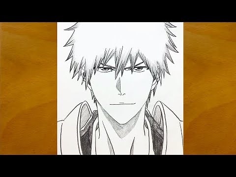 How to Draw Ichigo Kurosaki | Easy Step-by-Step Anime Drawing