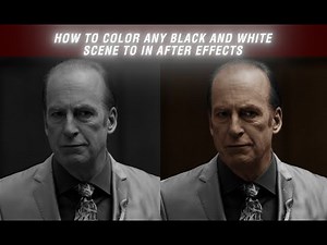 How to Color Black & White Footage in After Effects | Cinematic Colorization Tutorial