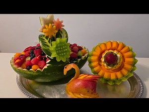 Fruit Platter Ideas #16- How to make a Watermelon Basket