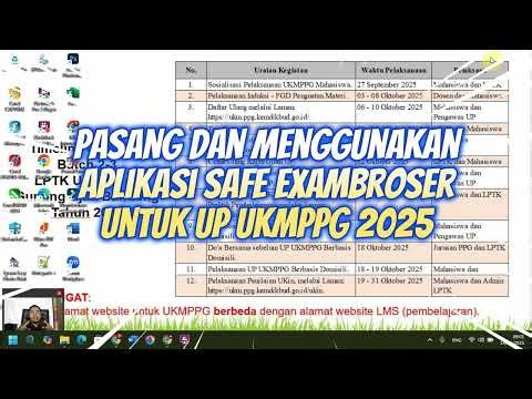 Cara Pasang, Menggunakan dan Menutup Safe Exambroser UP UKMPPG 2025