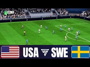 USWNT vs. Sweden W - International Friendly - FC 26 Gameplay [4K] (Dec 15, 2025)