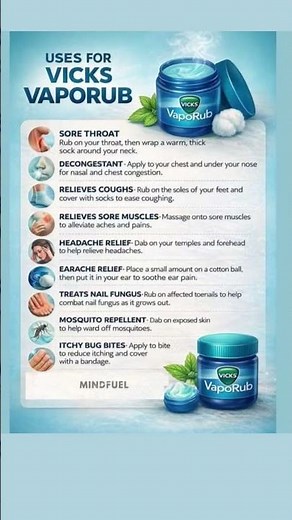 10 Surprising Vicks Vaporub Life Hacks You’ve Never Tried! 🤯