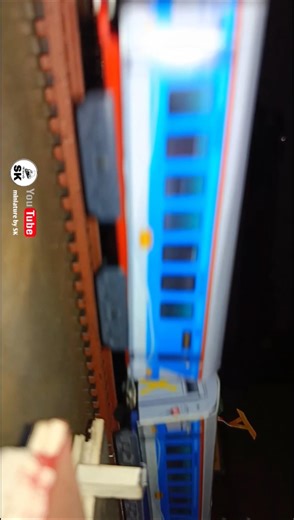 Gatimaan Express high speed crossing & overtaking Green wag 9 locomotive