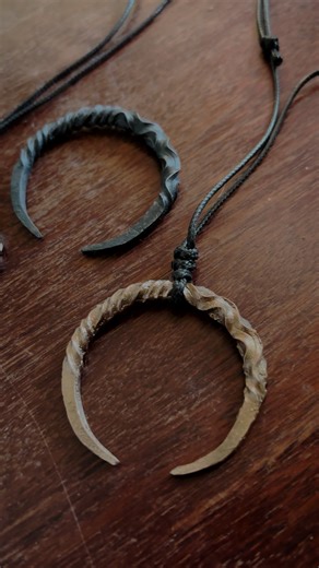 Bronze and steel moon pendants 👁️ #witchjewelry #moon #kézműves #pagan #handmadejewelry