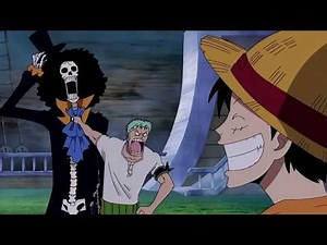 one piece Luffy and Strawhats meet Brook