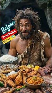 The FIRST Mukbang in Human History?! 🗿🍖😂 | Caveman’s Epic Feast #mukbang #shorts #viral