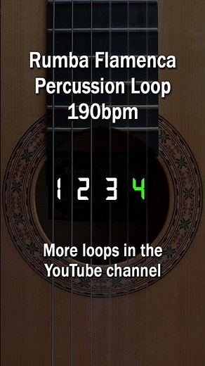 Rumba Flamenca Percussion Loop - 190bpm #rumba #rumbaflamenca #flamenco
