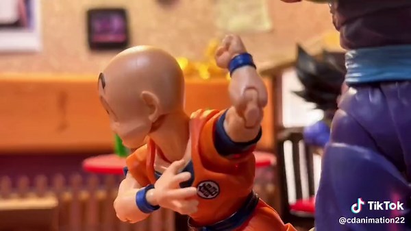 Why is Krillin running for his life?? . #stopmotion #animation #anime #art #fyp #foryou #miniaturesouls #dragonballz #marvel #ironman #krillin #justiceforkrillin #running #slowmotion #chiaotzu