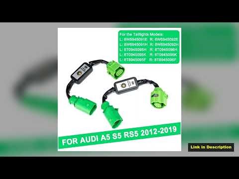 For Audi A5 20122019 2Pcs Dynamic Turn Signal Indicator LED Taillight Module Cable Wire Harness Lef