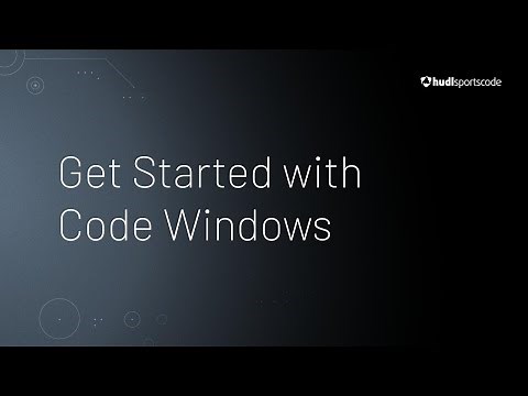 Get Started with Code Windows • Hudl Sportscode