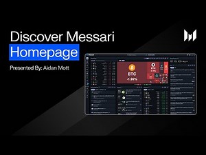 Introducing the New Messari Homepage | Your One-Screen Crypto Command Center