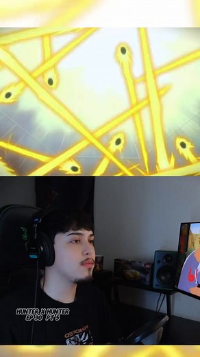 38K views · 730 reactions | Gon vs Gido reaction. Heaven’s arena arc reaction. Anime reaction guy. Best reaction to anime. Hunter x Hunter playlist. #gon #reaction #atseku #atsekureacts #creatorsearchinsights | atseku | Facebook