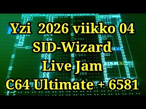 Yzi - 2026 viikko 04, SID-Wizard Live Jam, C64U + 6581 + delay
