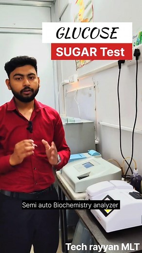 102K views · 1.7K reactions | Glucose test by semi auto Biochemistry analyzer||Sugar test|| #labtechnician #sugartest #semiautomatic #biochemistry | Rayyan Alam | Facebook