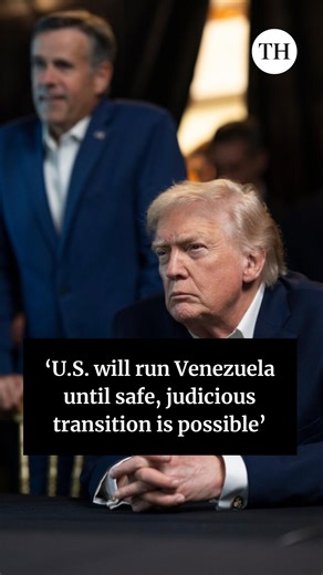 The Hindu on Instagram: "Hours after Venezuelan President Nicolas Maduro was captured and flown from the country after “a large-scale strike”, U.S. President Donald Trump said on Saturday (January 3, 2026) that the United States will “run” Venezuela and tap its huge oil reserves. He was speaking at a press conference at ‌his Mar-a-Lago ‌club in Florida after what he claimed was “one of the most stunning, effective and powerful displays of American might and confidence”. 📹 PTI #venezuela #US #do