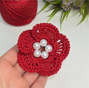 235K views · 3.5K reactions | 5 beads to make beautiful crochet flower  #Angel_crochet_the_best #crochet #explore #tutorial #knitting | Angel crochet | Facebook