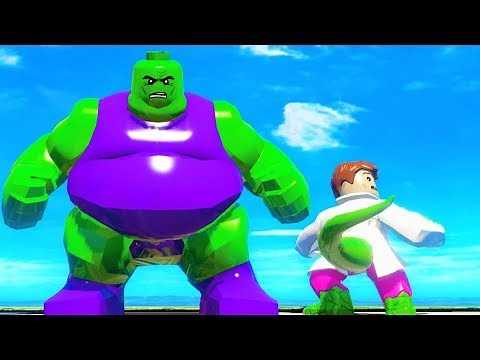 Fat Hulk VS Lizard ! w/ Hulk Smash in LEGO Marvel Superheroes