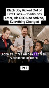 1.4M views · 25K reactions | Black Boy Kicked Out of First Class - 15 Minutes Later, His CEO Dad Arrived, Everything Changed | Famous Story | Facebook