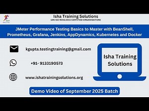 JMeter Performance Testing Basics to Master Demo on 10th Sept.Contact us on +91-9133190573 to enroll