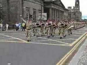 Black Watch marching in to town part 2