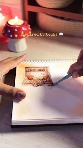 Cozy Book Journal Spread | Reading Nook Aesthetic