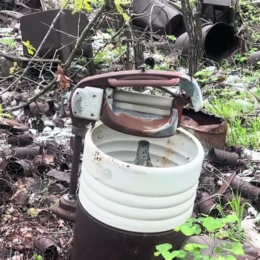 Antique ringer washing machine