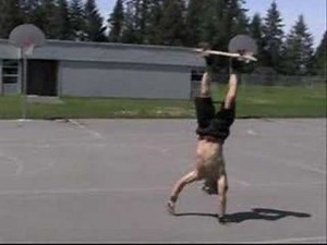 TRICK TIP-HO HO HAND PLANT.