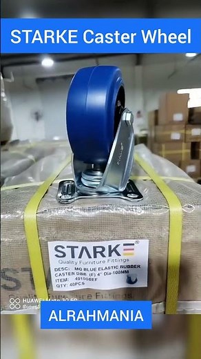 Move heavy loads like a pro – smoothly, quietly, and without floor damage with STARKE CASTER WHEEL