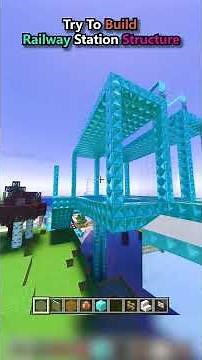 Try To Build Railway Station Structure |Minecraft|