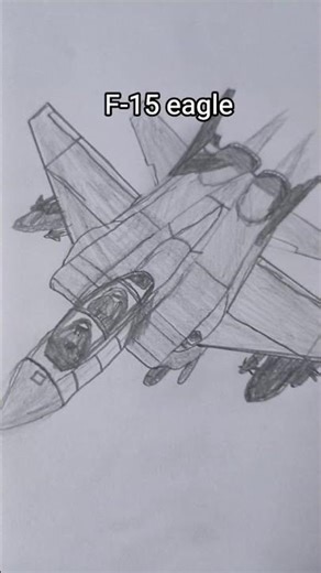 F-15 eagle drawing 🤍 #aviation #iafplane #military #airplane