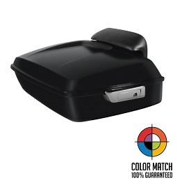 Color Matched Chopped Tour Pack w/ Slim Backrest & Chrome Hardware for Harley® Touring '97-'25