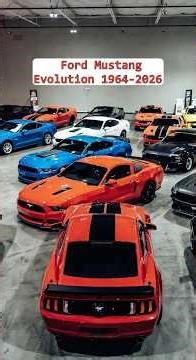 Ford Mustang Evolution 1964-2026 #shorts #ford